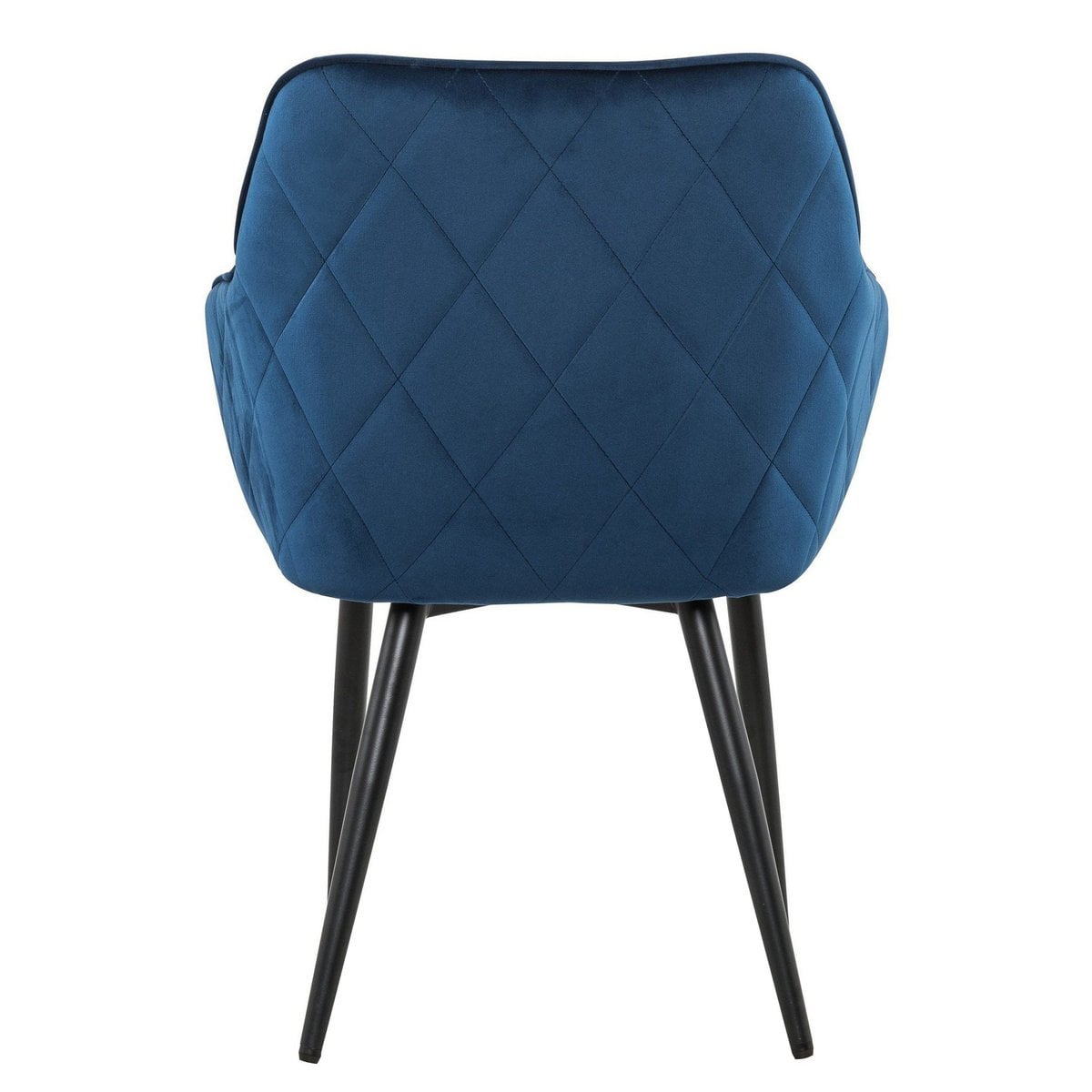 Eetkamerstoel blauw fluweel 61x60x85 cm
