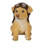 Hond beeld 14x10x16 cm bruin polyresin