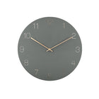 Wall clock charm engraved numerals