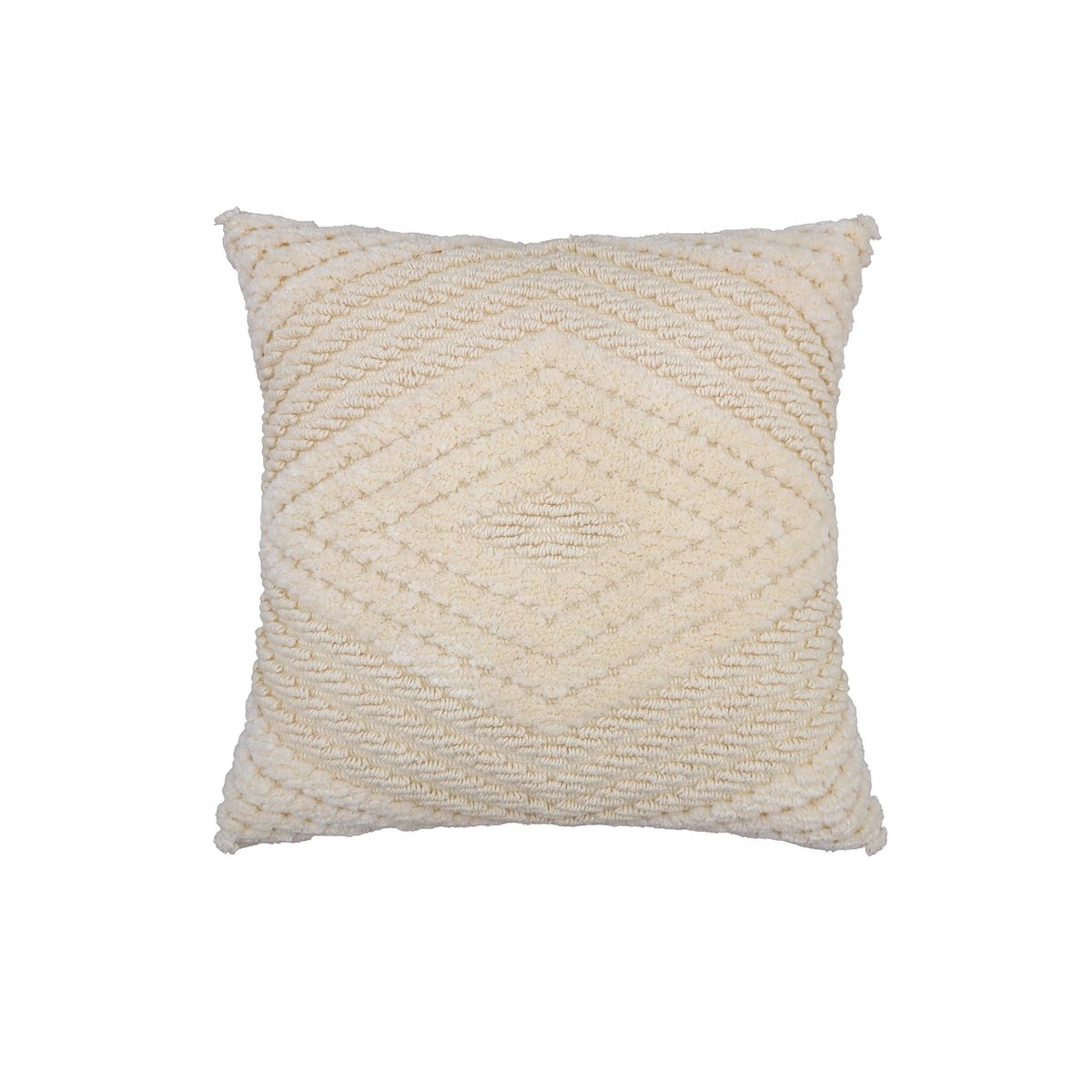 Kussenhoes 45x45 cm katoen crème diamant