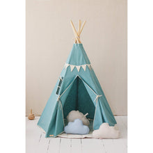 Tipi Tent Gold Star Met Guirlande Voor Kinderen Knus