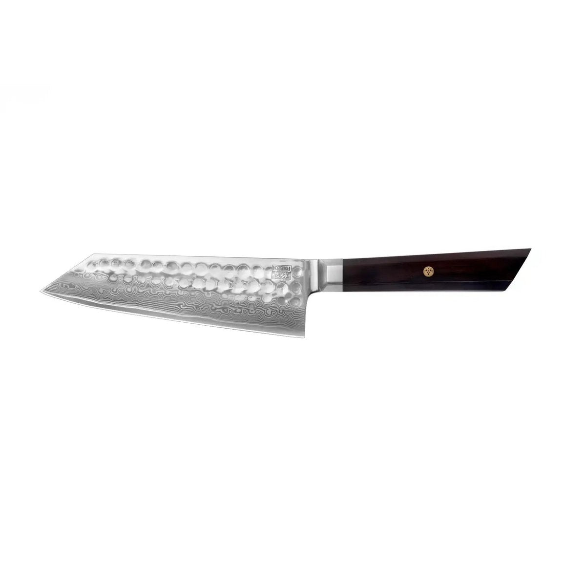 Santokumes 170 mm Damascus hout roestvrij staal