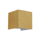 LED Wall Lamp Pisa Compact 10 Cm Square Shape Beige Brown