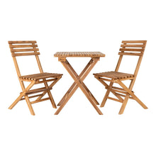 Cuenca Café Set Teak Natural With 2 Chairs And Table