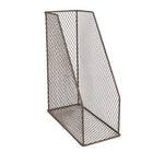 Tijdschriftenhouder 23x11x30 cm bruin metaal