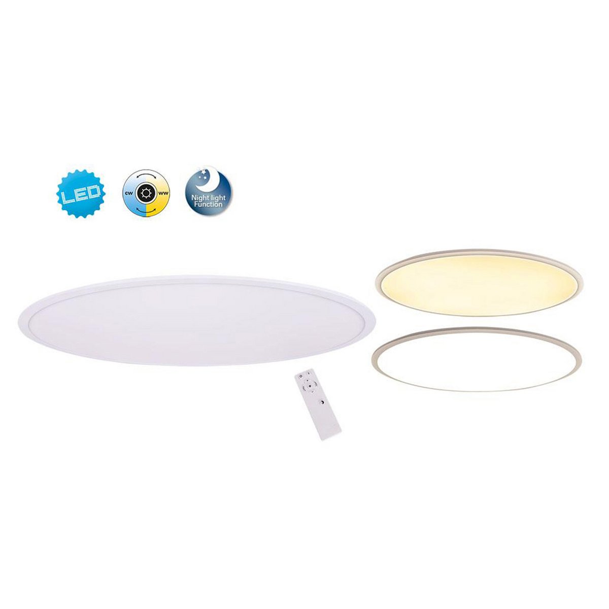 LED Plafondlamp Sorrent Ovaal 60x30 cm Modern Design