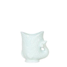Sierpot visvorm Ø6 cm turquoise keramiek