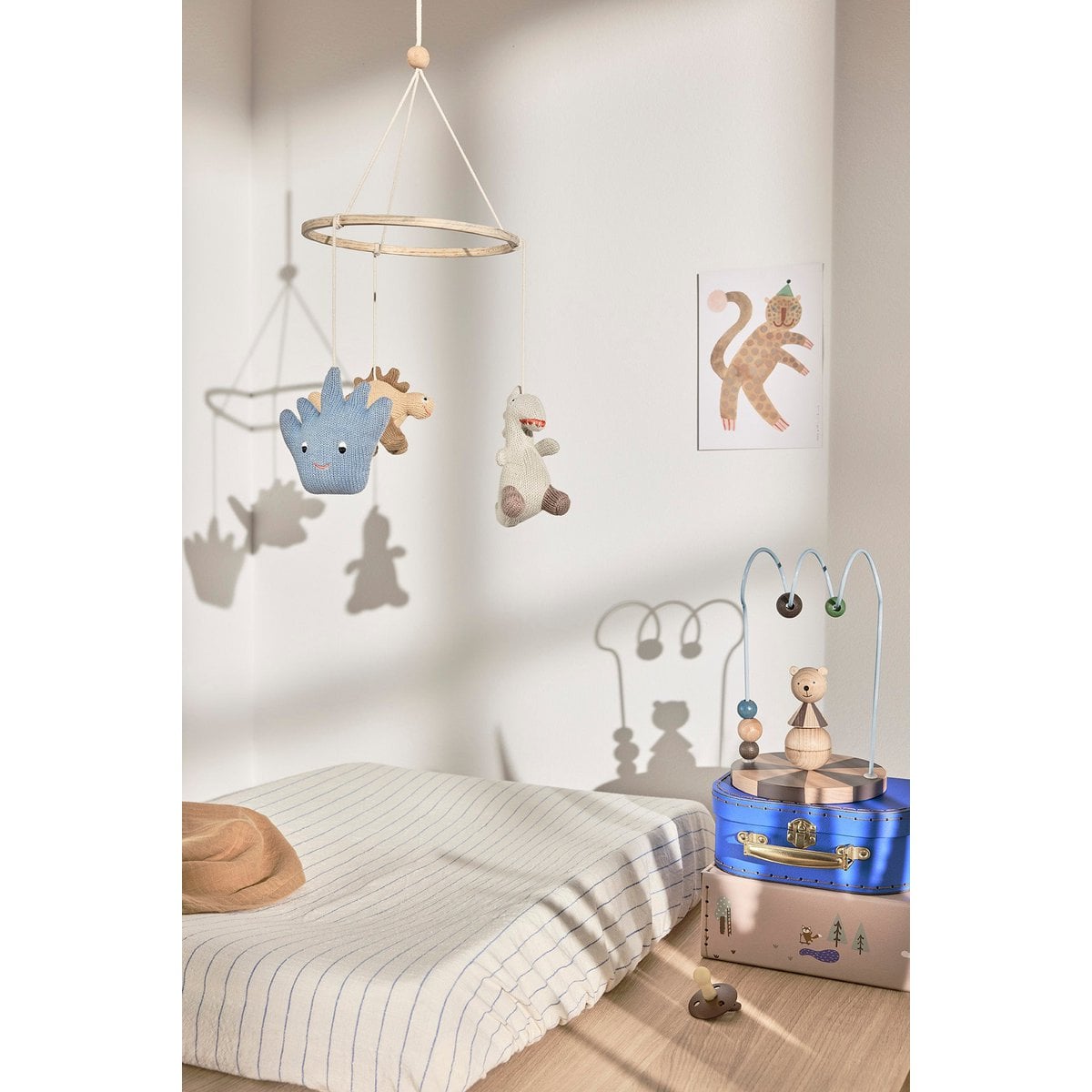 Houten abacus stapelspel beer