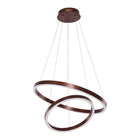 Hanglamp Neo Coffee 2 ringen 40/60 cm koffiebruin