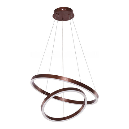 Hanglamp Neo Coffee 2 ringen 40/60 cm koffiebruin