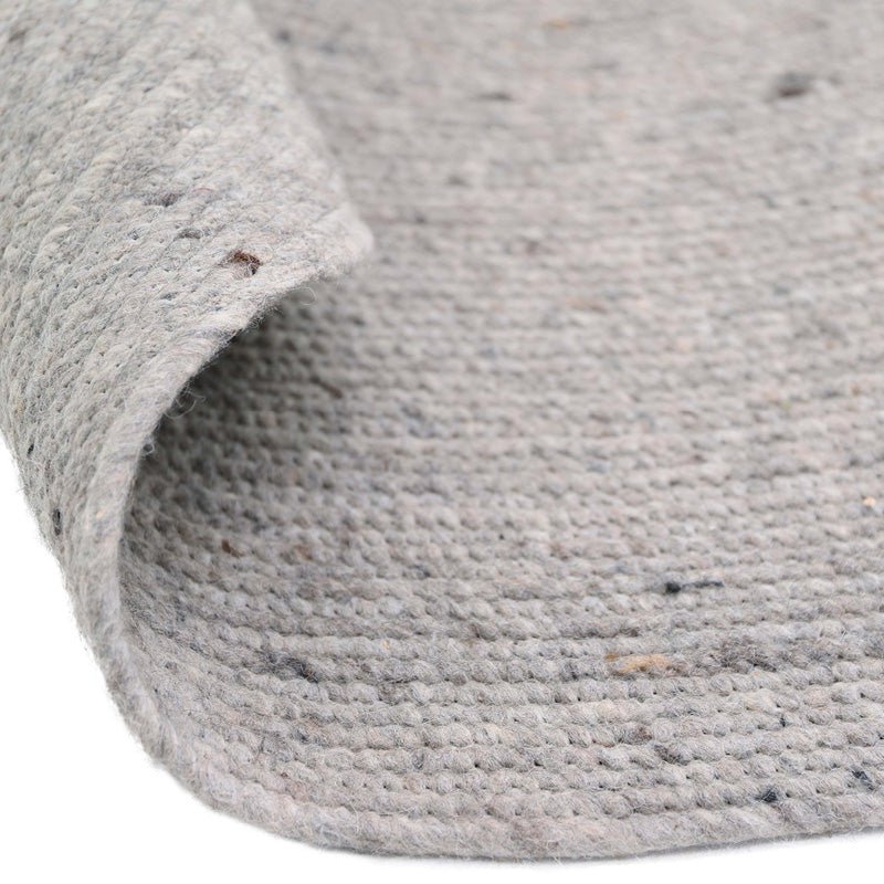 Vloerkleed rond wol katoen Ø120 cm mango