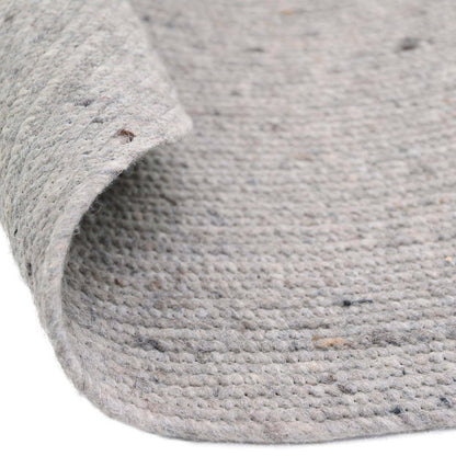 Vloerkleed rond wol katoen Ø120 cm mango