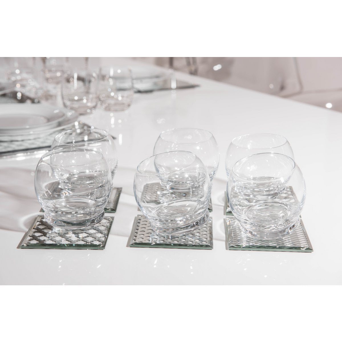 Whiskyglas 390 ml set van 6 transparant