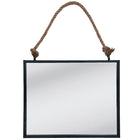Mirror 50x40 cm Black MDF Large Mirror