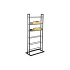 Wijnrek 38x20x85 cm ijzer zwart