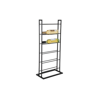 Wijnrek 38x20x85 cm ijzer zwart
