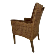 Rattan Stoel Eetkamerstoel Armlehner Fauteuil Bilbao Bruin