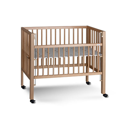 tiSsi® MAXI BOXSPRING bedside cot natural 90x50 cm