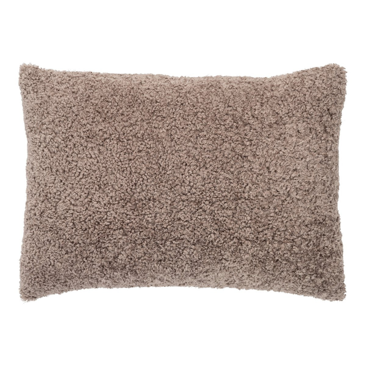 Tavira Kussen - Polyester, Katoen, Bruin Bouclé - 45x60 cm