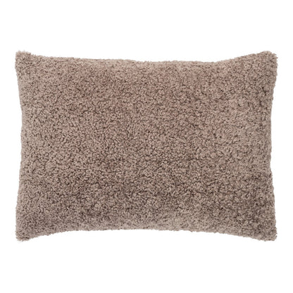 Tavira Kussen - Polyester, Katoen, Bruin Bouclé - 45x60 cm