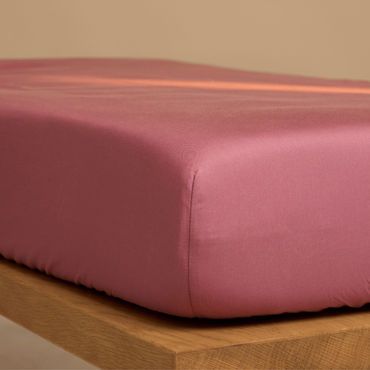 Hoeslaken TENCEL™ Twill 30cm diep Dusty Rose