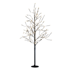 Kerstboom LED 150 cm zwart metaal 108 lampjes