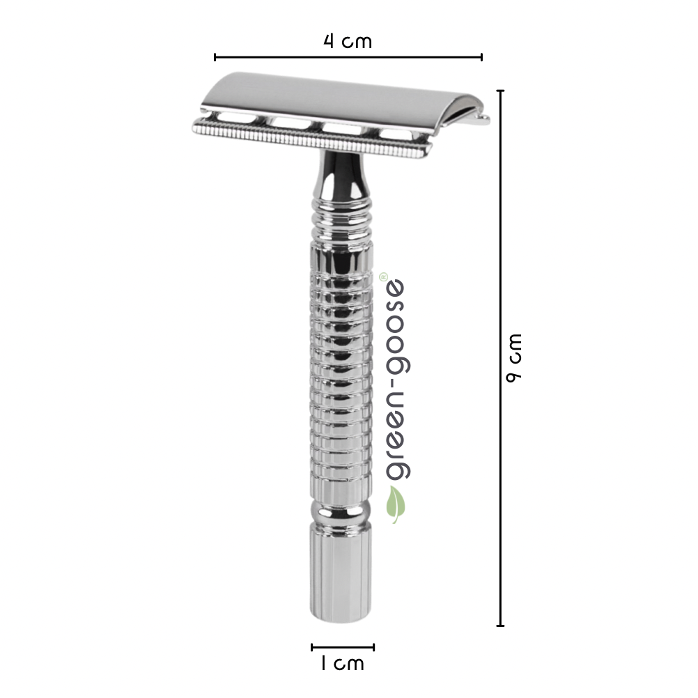 Scheerset safety razor vlindersluiting RVS