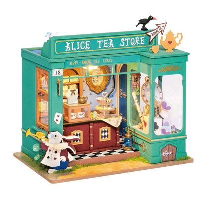 Robotime doe-het-zelf huisje Alice's Tea Store DG156 met LED