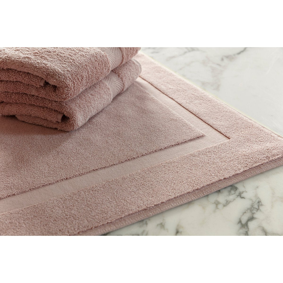 Badmat 60x100 cm katoen Misty Pink