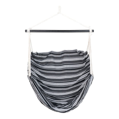 Lamia hangstoel - grijs/zwart, 85% katoen 15% polyester, lariks