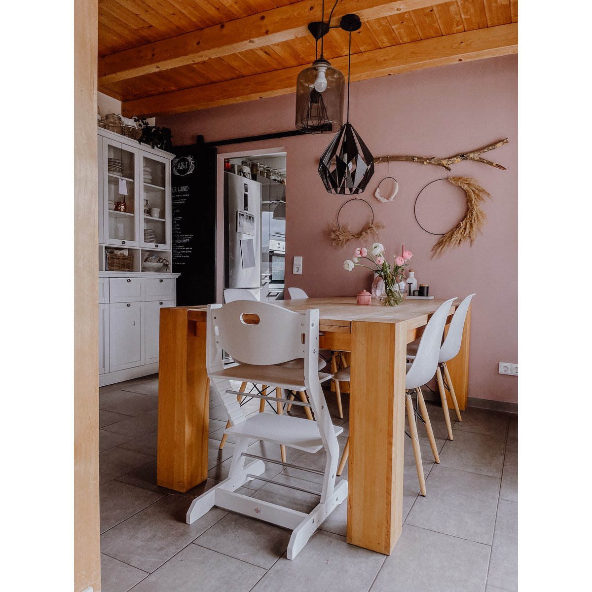 tiSsi® table beech WHITE for high chair
