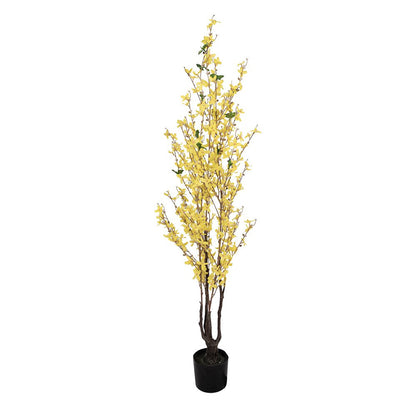 Kunstplant Forsythia 125 cm geel kunststof