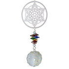 Windspinner 40 cm glas mandala kristal