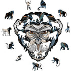 Houten legpuzzel Chimpansee L 39,7x39,2 cm berkenmultiplex