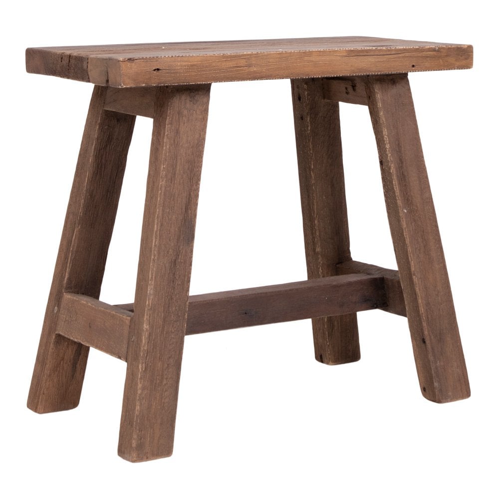 Teak bijzettafel 50x25x45 cm natuurlijk