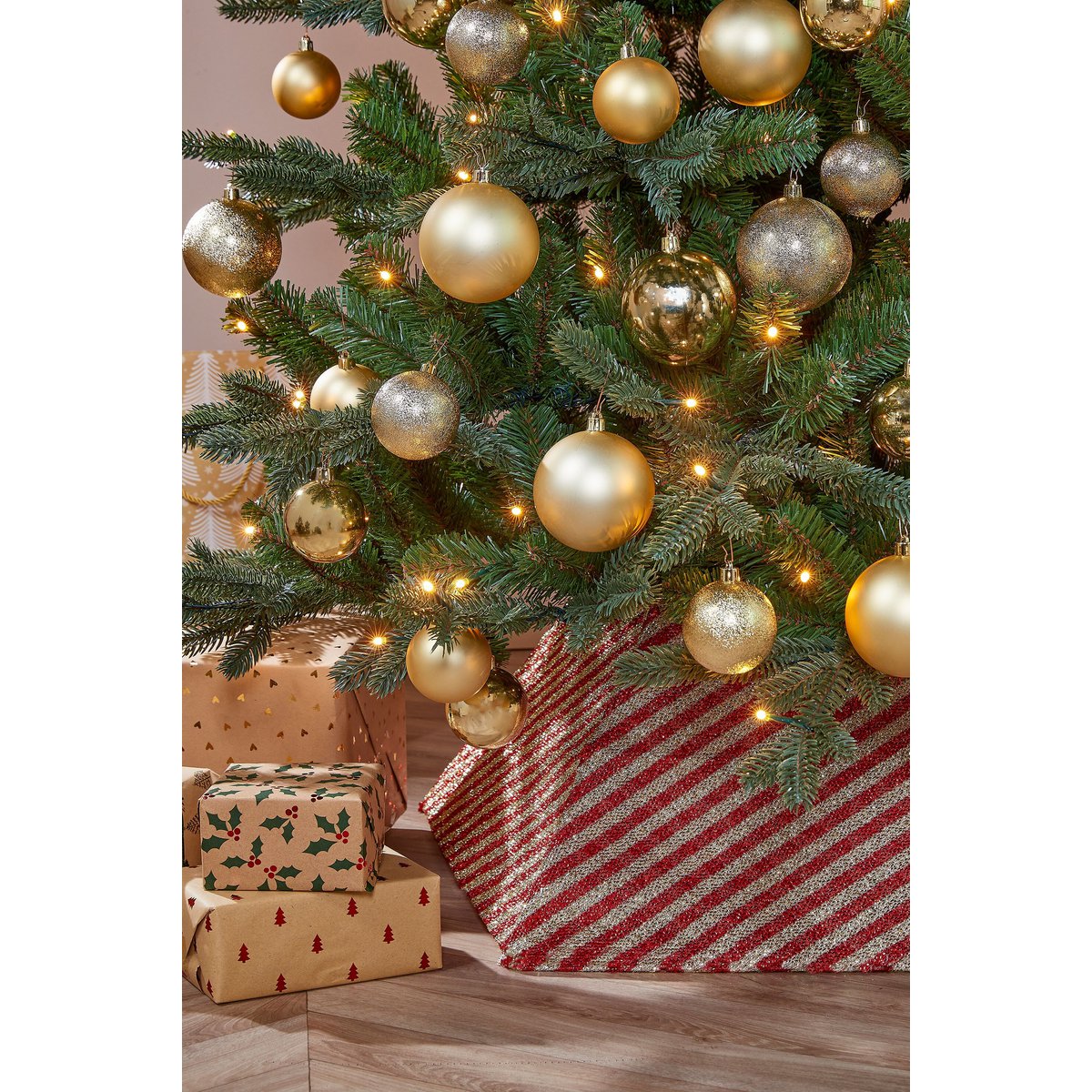 Christmas Tree Skirt Gold