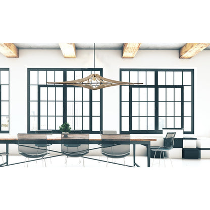 Hanglamp XL 160 cm zwart MDF