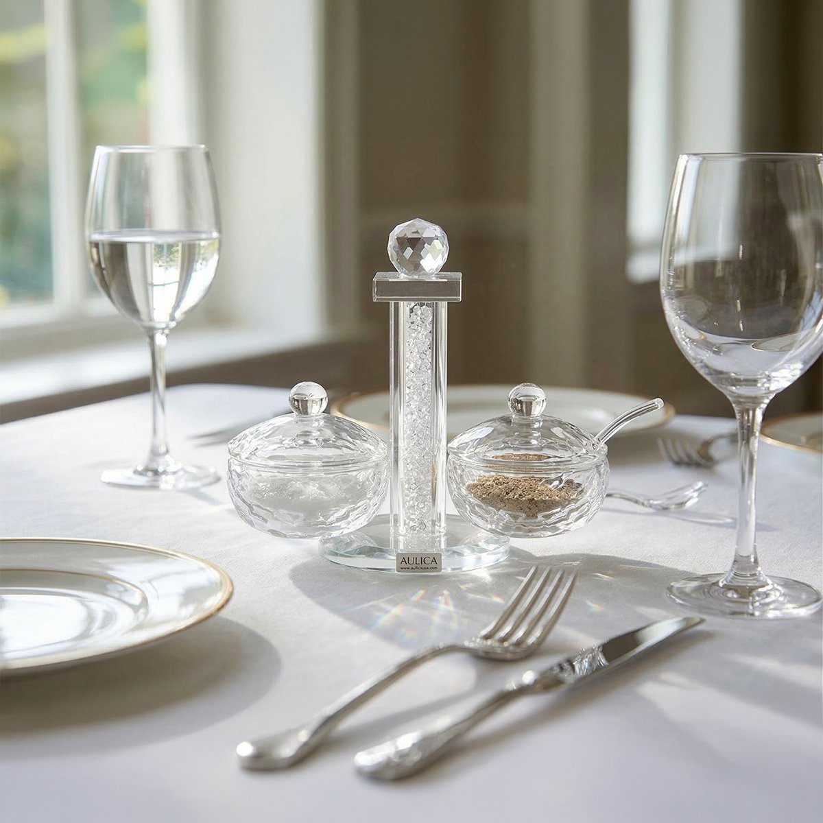 Zout en peper set glas