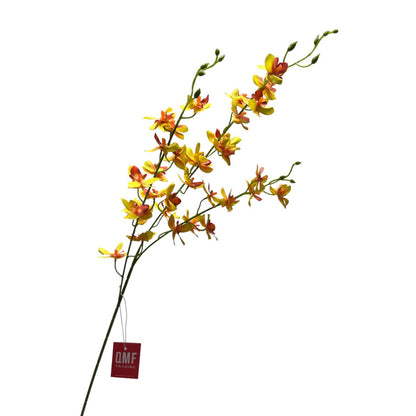 Kunstbloem Phalaenopsis 100 cm lichtgeel zijde