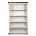 Bookcase White, Wood 120x36x195 cm