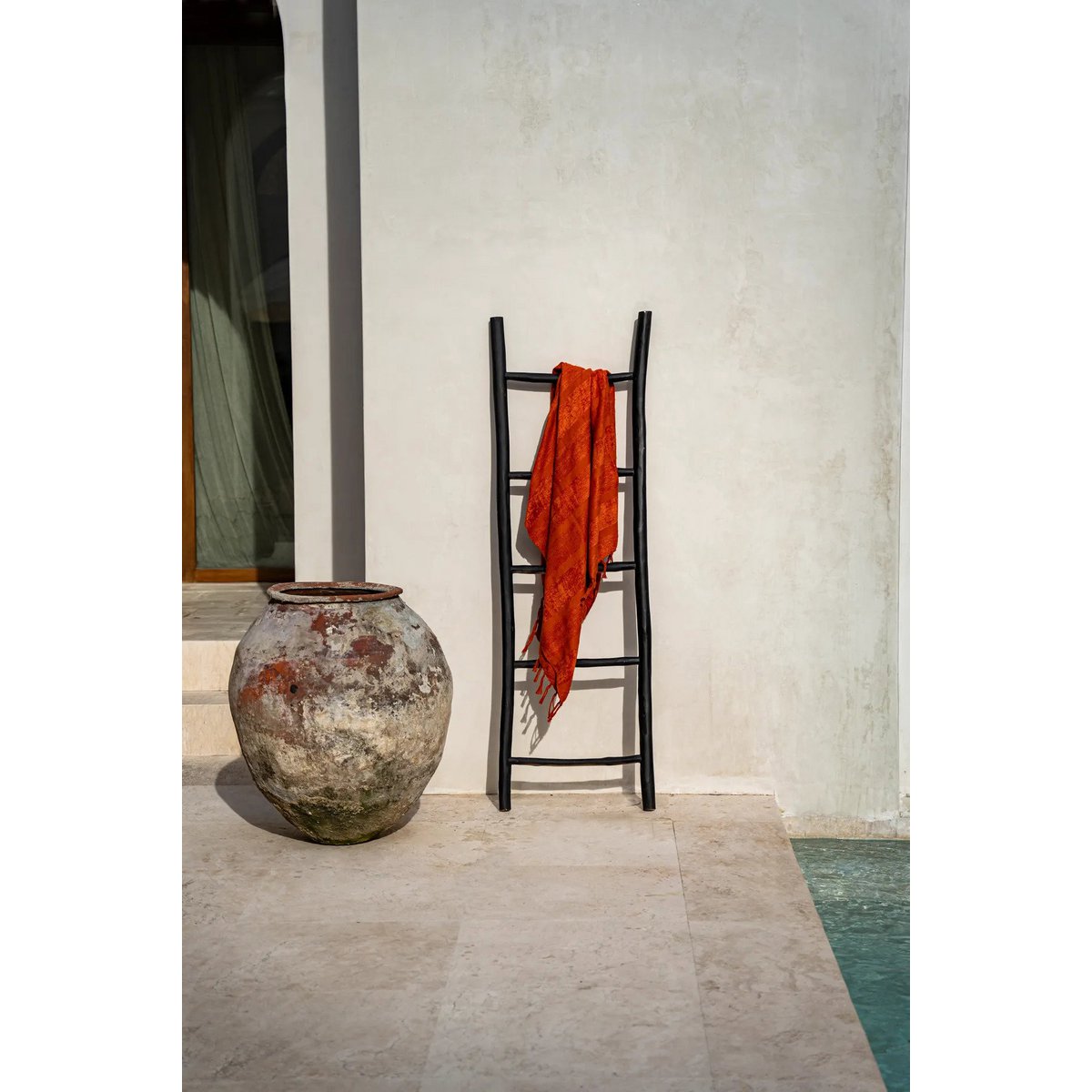The Tulum Ladder Black 165 Multi-functional Storage System