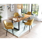 Eettafelset 160x85 cm massief acaciahout