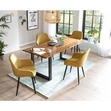 Eettafelset 160x85 cm massief acaciahout