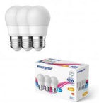 LED lamp kogel E27 5,6W mat 3-pack