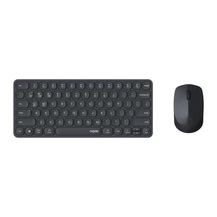 Rapoo 9010M Comboset Qwerty(Nl) Toetsenbord + Muis Zwart