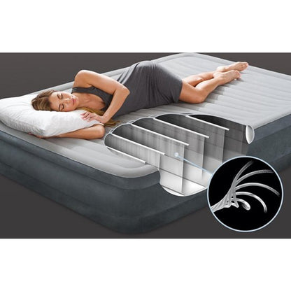 Intex 67770Np Comfort Plush Luchtbed 203X152X33 Cm Grijs