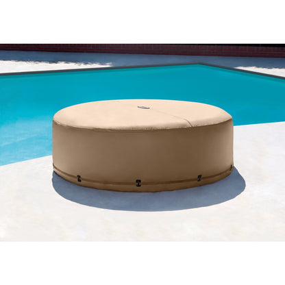 Intex 28476 Purespa Bubble Massage Jacuzzi 4-Persoons Set + Energy Efficient Afdekzeil