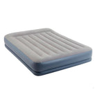 Luchtbed 2-persoons 152x203x30 cm met pomp grijs blauw