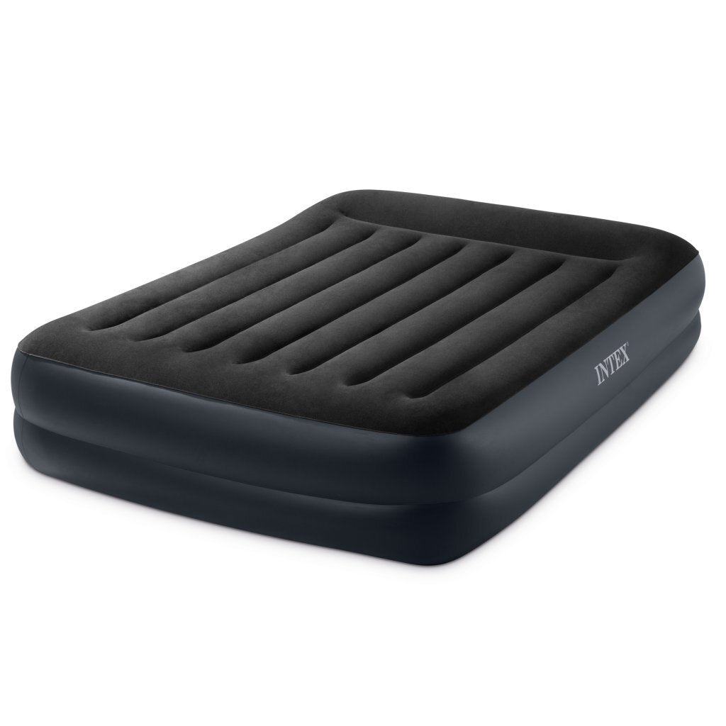 Intex 64124Nd Queen Pillow Rest 2-Persoons Luchtbed 203X152X42 Cm Blauw