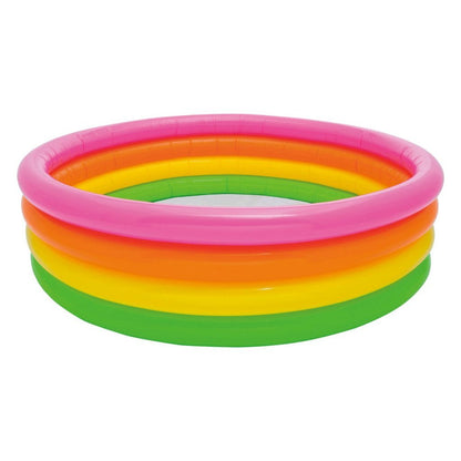 Intex 56441Np Wet Set Collection Sunset Glow Opblaaszwembad 168X46 Cm Roze/Oranje/Geel/Groen